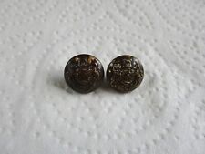 British Army Pair:"OFFICER'S GENERAL SERVICE CAP BUTTONS" (13mm, WW1-WW2 Period)