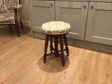 Victorian oak revolving piano stool