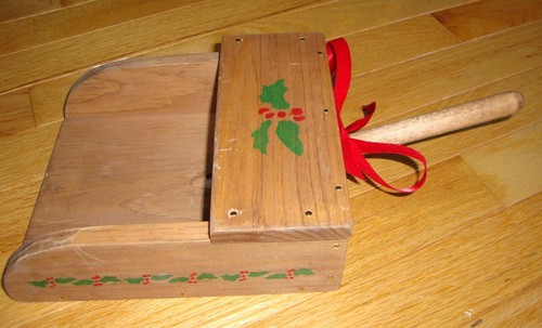 Christmas card holder wooden - holder,