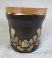 Lovely Vintage Denby Stoneware Brown Glaze Lidded Storage Canister Jar