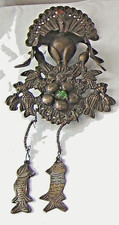 Peruvian antique shawl pin - shawl,