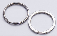 UK Split Rings Round Flat Key
