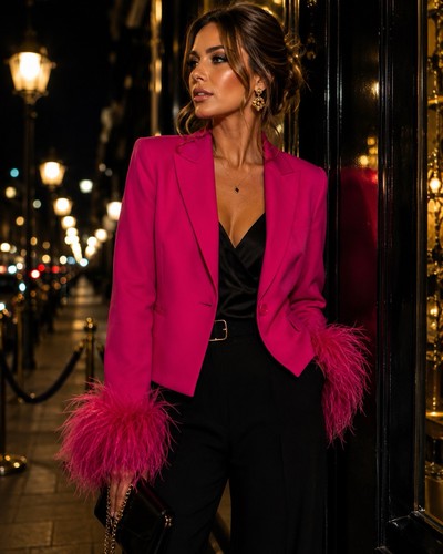 Zara pink feather - pink,