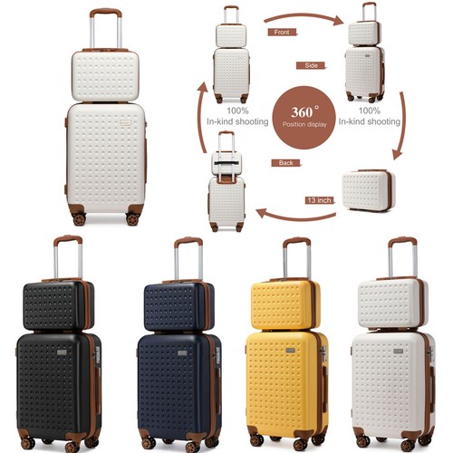 2pcs suitcase set abs hard - suitcase,