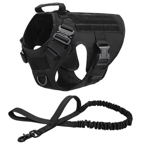 Tactical dog harness leash - tactical,