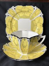 EXECEPTIONALLY  RARE SHELLEY QUEEN ANNE Garland Of Flowers In The Yellow 11512