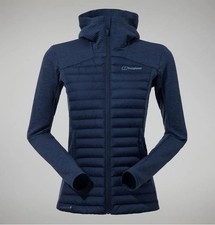 Berghaus Ladies Hybrid Hydroloft Jacket Blue M 12 RRP £130 NWT