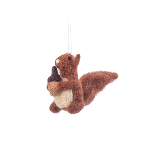 Squirrel with acorn felt - squirrel,