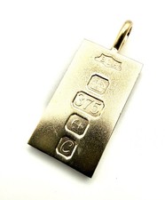 9ct Gold Ingot Pendant Heavy