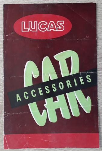 Lucas car accessories - accessories, brochure