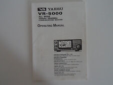 YAESU VR 5000 INSTRUCTION