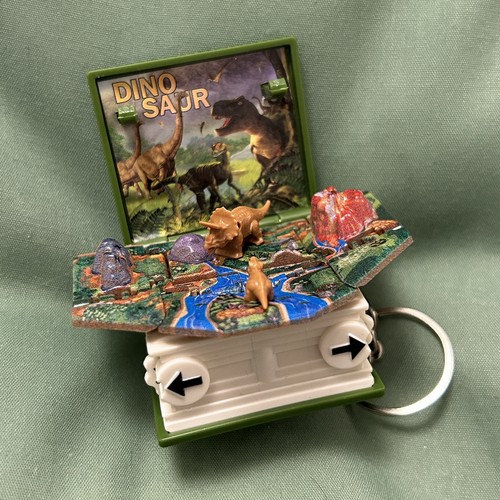 Dinosaur book pop keyring - book, pop-up
