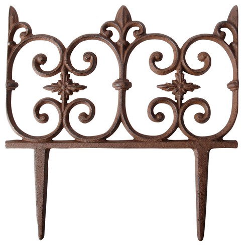 Cast iron brown garden - brown,