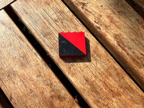 Lego train panel red - train, ref