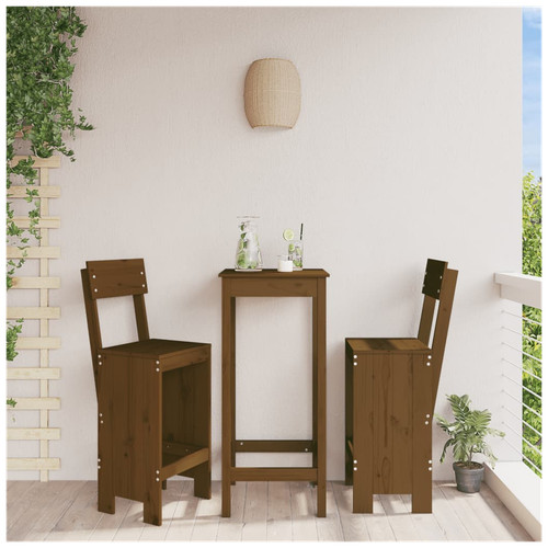 Bar stools 2pc solid - , wood