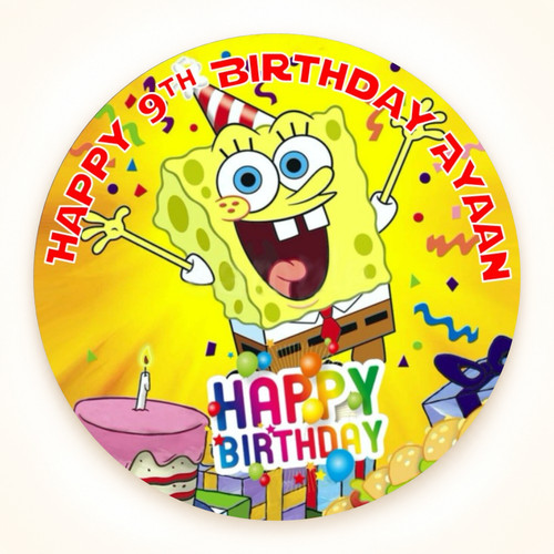 Spongebob cake topper - cake,