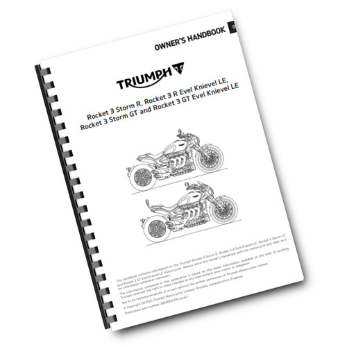 Triumph owners handbook user - handbook,