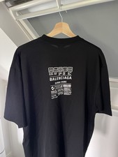 Balenciaga Care Label Black