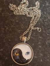 New Yin Yang Cat Necklace
