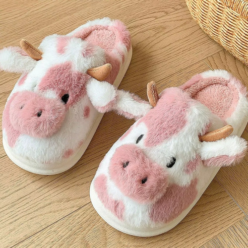 Casual fluffy slippers women - fluffy,