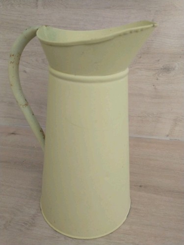 Vintage weathered yellow metal - yellow,