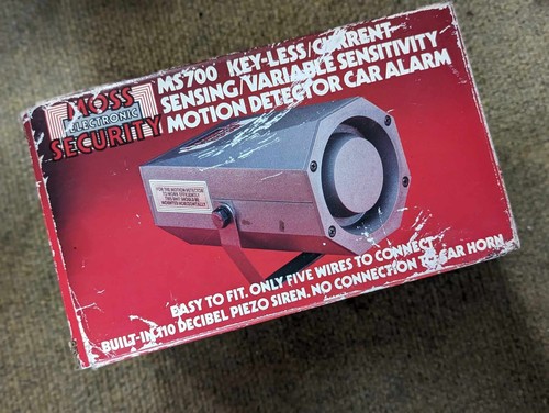Vintage moss car alarm - vintage,
