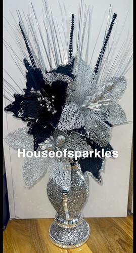 Crushed diamond silver mosaic - crushed,