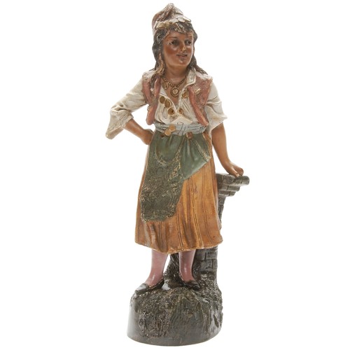 Ceramic figure gypsy johann - ceramic,