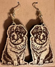 Earrings Dogs Dog, St. Bernard