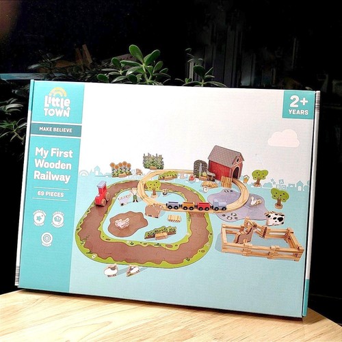 Wooden farm animals - wooden,