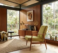Vintage Armchair Olive Green