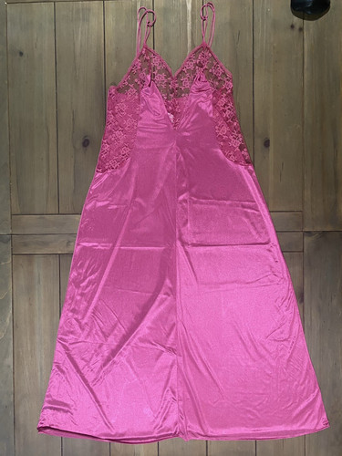 Silky hot pink magenta nylon - hot, &
