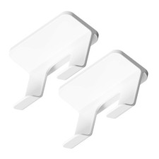  2 Pcs Hair Dryer Hanging Rack Shelf Bathroom Wall-mounted Holder