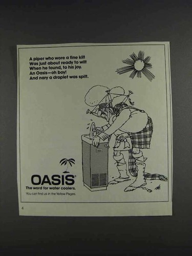 1980 oasis water cooler - 1980, ad