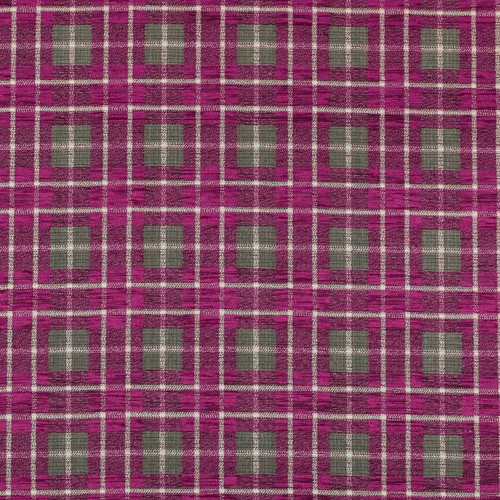 Tartan floral pattern fabric - tartan,