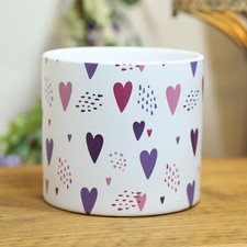 14cm Ceramic Hearts Printed
