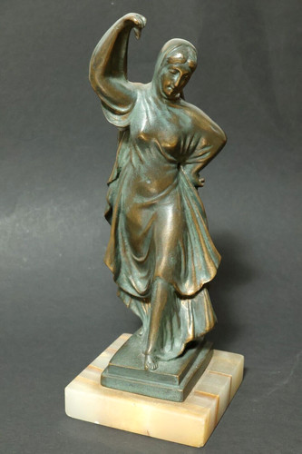 Old bronze figure - old,