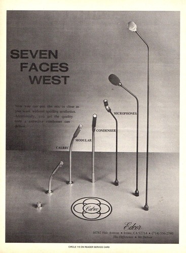 Vtg 70s calrec mics - vtg,