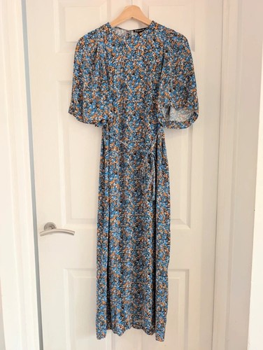 Whistles blue floral midi - blue,