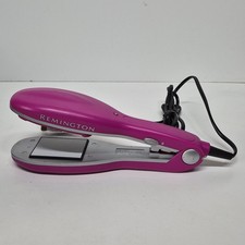 Remington S-1000 Wide Hair Straighteners Pink Good Condition Tested And Working