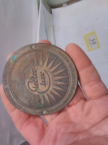 Electrolux brass plaque - electrolux,