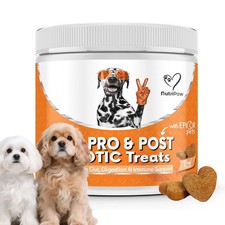 Triple-Action Pre Pro Post Biotic Treats for Dogs Gut Digestion & Immune Support