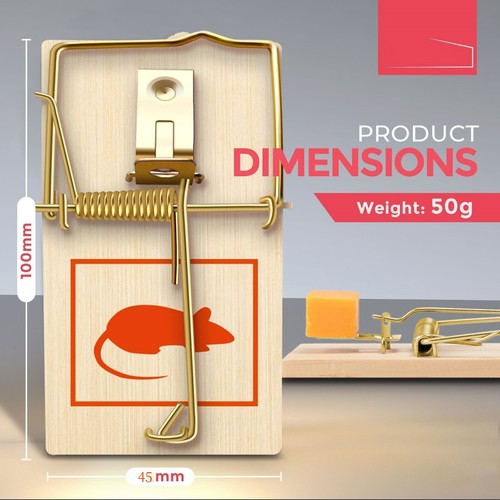 Wooden mouse traps traditional - wooden,