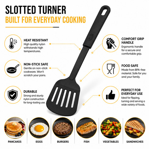 Slotted turner nylon heat - nylon,
