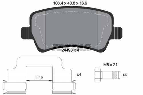2449601 brake pad set - set,, disc