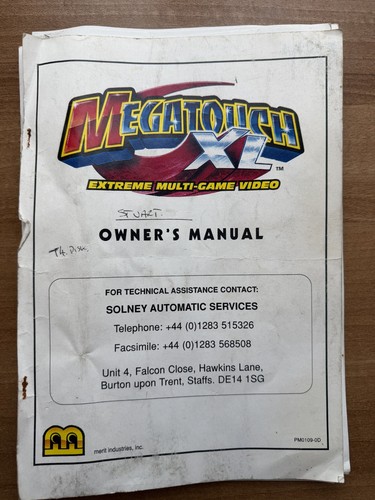 Megatouch owners manual - megatouch,