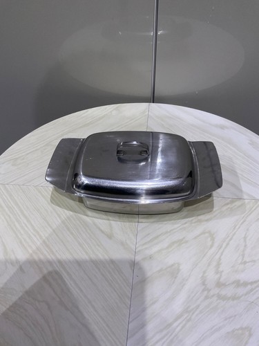 Butter dish and lid - lid, stainless