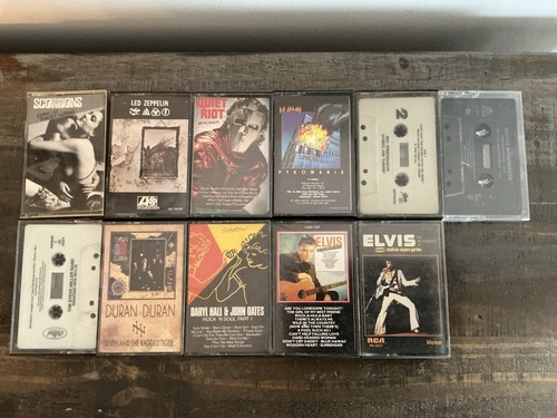 Lot vintage cassette tapes - lot,