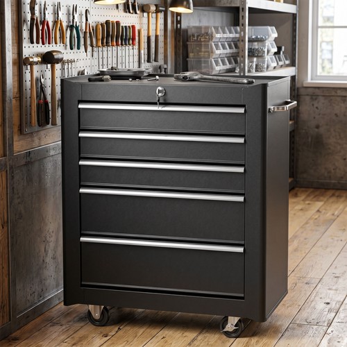 Drawer lockable steel tool - 5-drawer,