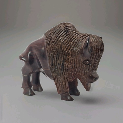 Ironwood wooden buffalo bison - ironwood,
